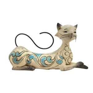 Jim Shore Maya Laying Down Siamese Cat Figure Heartwood Creek Enesco 2013 #1